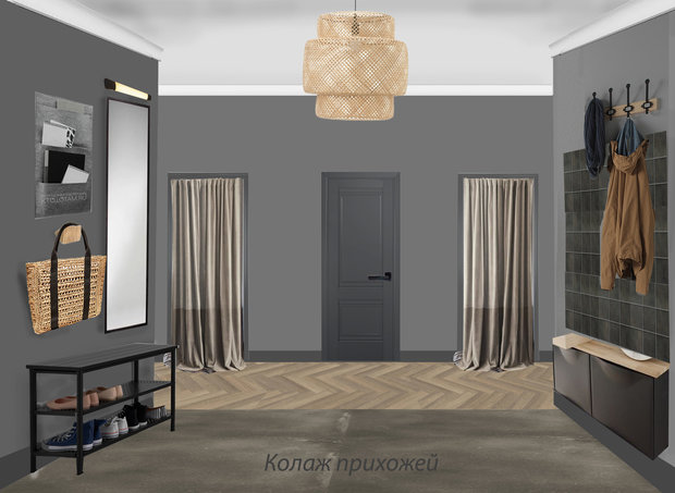 Фото из портфолио Серая квартира для серого кролика – фотографии дизайна интерьеров на INMYROOM