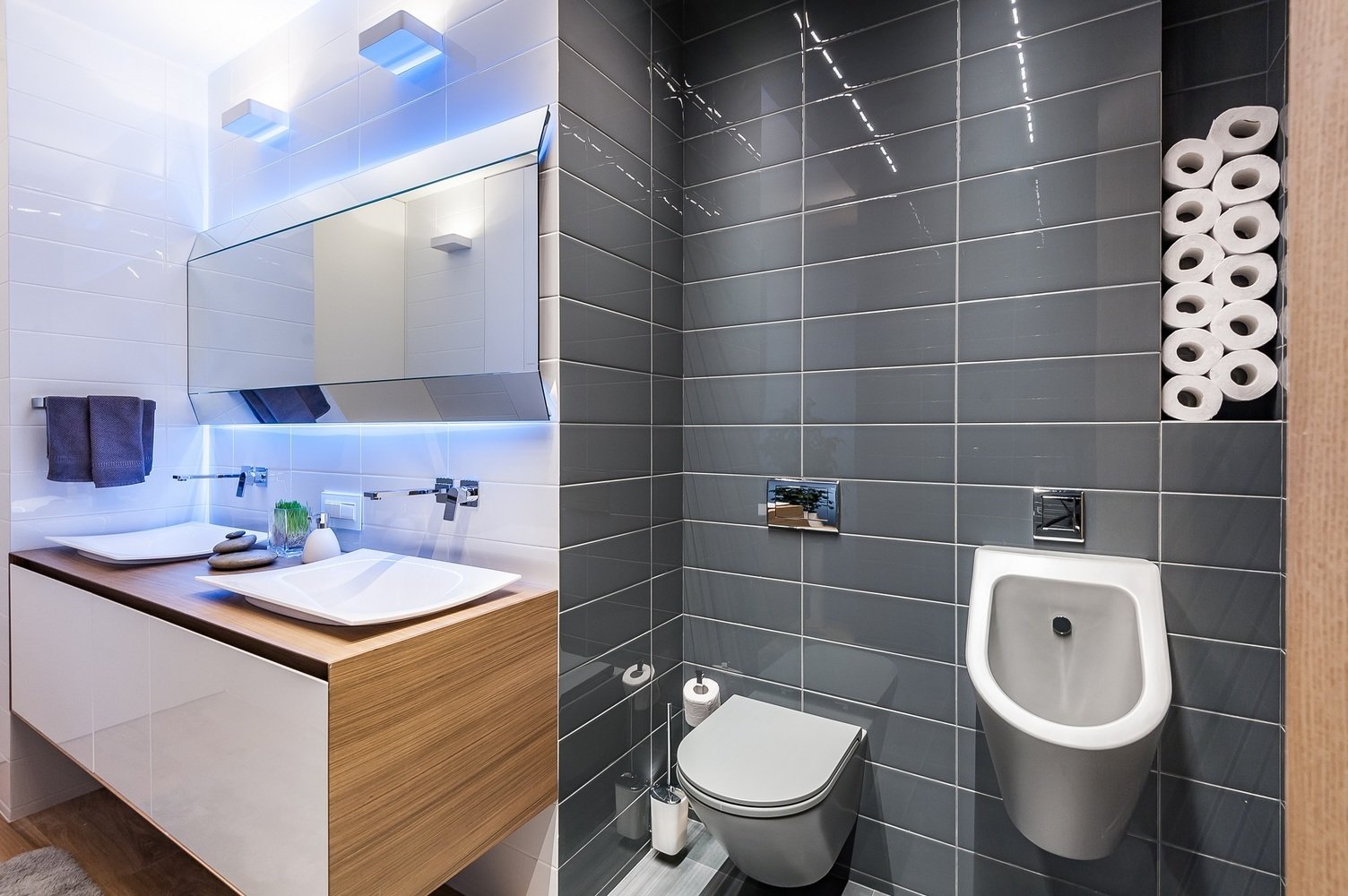 Фотография: Ванная в стиле Современный, Кухня и столовая, Гостиная, Спальня, Белый, Проект недели, Бежевый, Коричневый, Более 90 метров, ПРЕМИЯ INMYROOM – фото на INMYROOM Фотография: Ванная в стиле Современный, Кухня и столовая, Гостиная, Спальня, Белый, Проект недели, Бежевый, Коричневый, Более 90 метров, ПРЕМИЯ INMYROOM – фото на INMYROOM