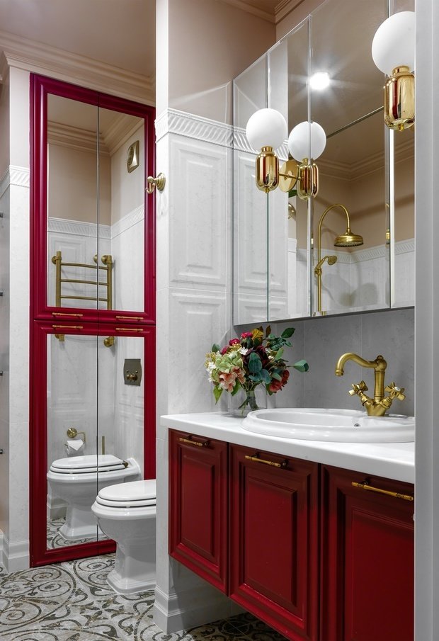 Фотография: Ванная в стиле Современный, Квартира, Проект недели, Москва, Монолитный дом, 1 комната, 40-60 метров, Серж Махов – фото на INMYROOM