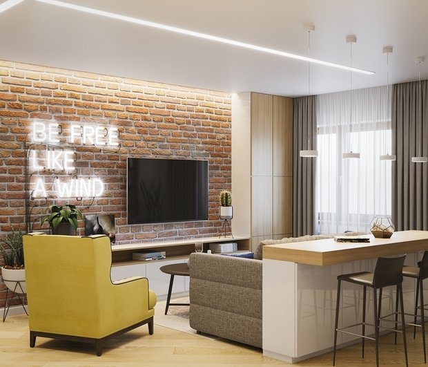 Фото из портфолио Проект трехкомнатной квартиры в Ельцове, Новосибирск – фотографии дизайна интерьеров на INMYROOM