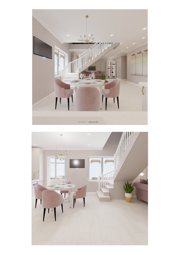 Фото из портфолио Двухуровневая квартира – фотографии дизайна интерьеров на INMYROOM