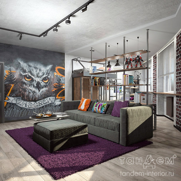 Фото из портфолио 160 Брутальных метров – фотографии дизайна интерьеров на INMYROOM
