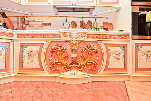 Фотография: Кухня и столовая в стиле Классический, Современный, Квартира, Дома и квартиры, Роспись – фото на INMYROOM