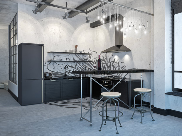 Фото из портфолио Проект "Темный рыцарь" – фотографии дизайна интерьеров на INMYROOM