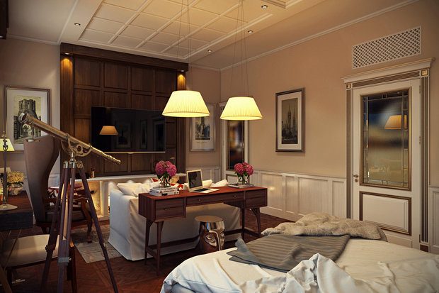 Фото из портфолио Квартира «Парадный стиль», 133 кв.м. – фотографии дизайна интерьеров на INMYROOM