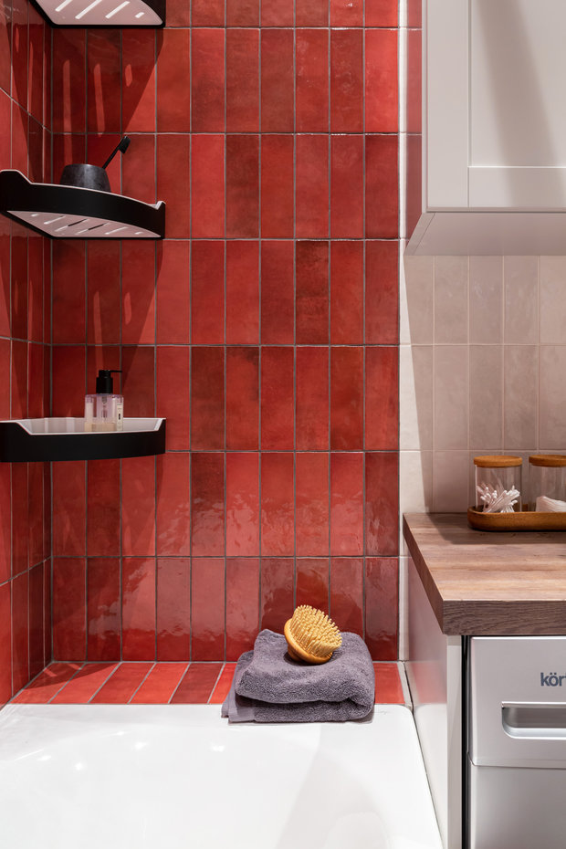 Фотография: Ванная в стиле Современный, Квартира, Проект недели, Москва, 1 комната, 40-60 метров, Виктория Вишневская – фото на INMYROOM