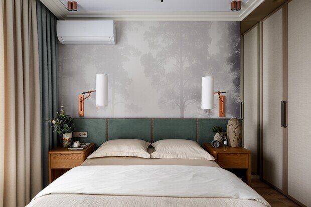 Фотография: Спальня в стиле Современный, Проект дня, Новосибирск, 4 и больше, Более 90 метров, Эксклюзивные проекты, Полина Степанова, эклектичный с элементами этники и современного дизайна – фото на INMYROOM