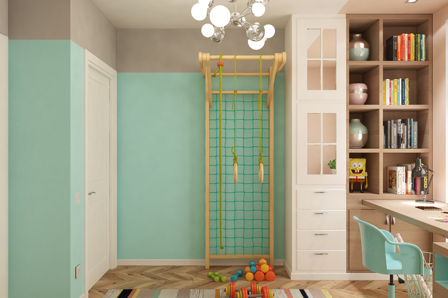 Фотография: Детская в стиле Современный, Квартира, Проект недели, Эко, Беларусь, Минск, Блочный дом, 3 комнаты, 60-90 метров, Виктория Зазнова – фото на INMYROOM