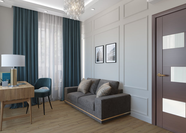 Фото из портфолио Проект квартиры на Маломосковской улице – фотографии дизайна интерьеров на INMYROOM