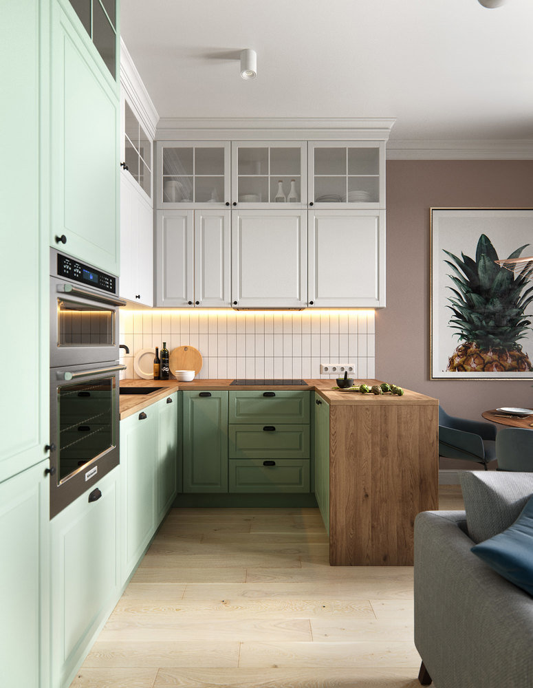 Фотография: Кухня и столовая в стиле Современный, Скандинавский, Квартира, Проект дня, Москва, 3 комнаты, 60-90 метров, Олег Минц – фото на INMYROOM Фотография: Кухня и столовая в стиле Современный, Скандинавский, Квартира, Проект дня, Москва, 3 комнаты, 60-90 метров, Олег Минц – фото на INMYROOM