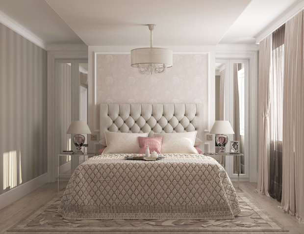 Фото из портфолио Спальня гостевая "Glamour" – фотографии дизайна интерьеров на INMYROOM
