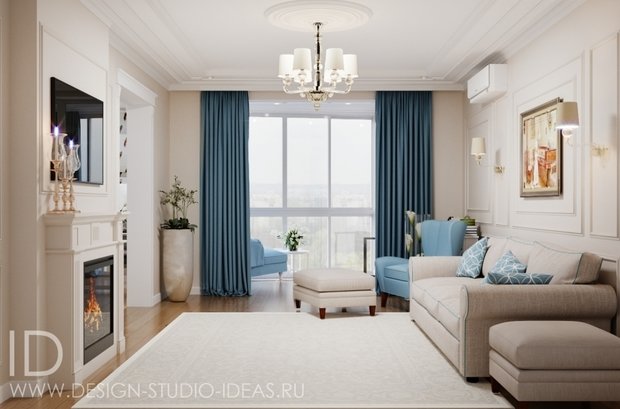 Фото из портфолио СОВРЕМЕННАЯ КЛАССИКА НА ГАГАРИНСКОМ, 137м² – фотографии дизайна интерьеров на INMYROOM