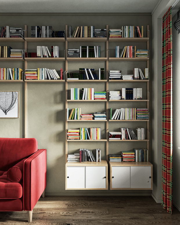 Фотография: Кабинет в стиле Современный, Эклектика, Квартира, Проект дня, Санкт-Петербург, ToTaste, 3 комнаты, Более 90 метров – фото на INMYROOM