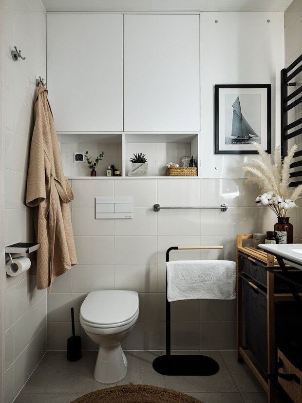 Фотография: Ванная в стиле Скандинавский, Современный, Квартира, Проект дня, 2 комнаты, 60-90 метров, Люберцы, Алена Савваева – фото на INMYROOM