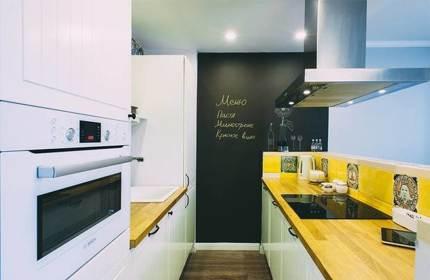 Фотография: Кухня и столовая в стиле Лофт, Современный, BOSCH, Dulux, ИКЕА – фото на INMYROOM