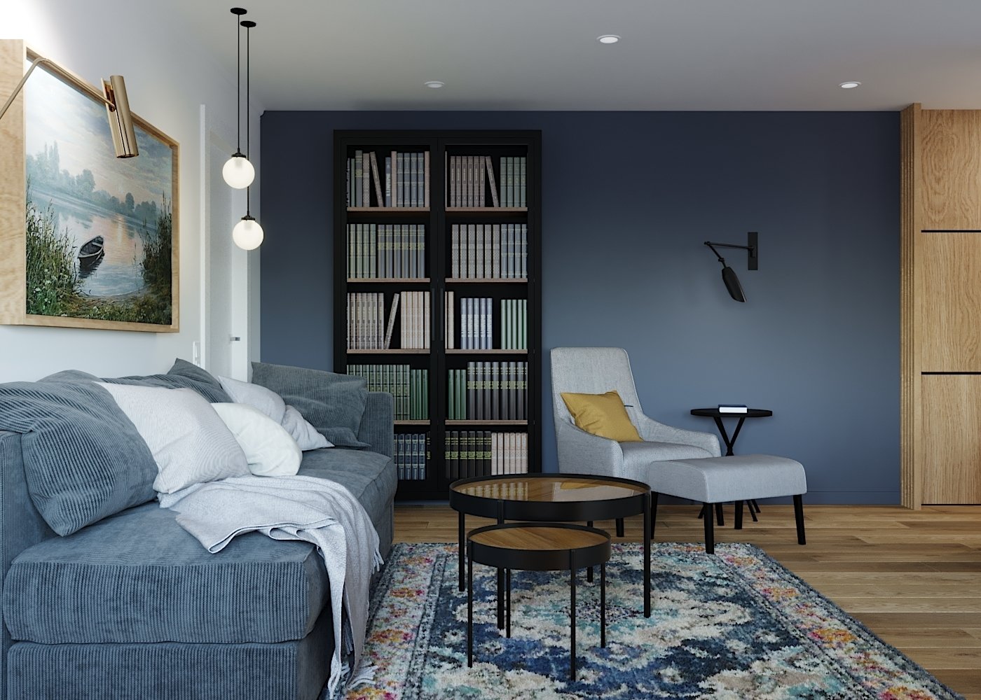 Фото из портфолио Дизайн однокомнатной квартиры – фотографии дизайна интерьеров на INMYROOM Фото из портфолио Дизайн однокомнатной квартиры – фотографии дизайна интерьеров на INMYROOM