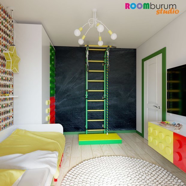 Фото из портфолио Детская в стиле LEGO – фотографии дизайна интерьеров на INMYROOM