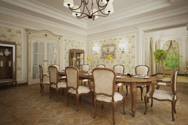 Фото из портфолио Загородный дом в поселке "Павлово", 1000 м2 – фотографии дизайна интерьеров на INMYROOM