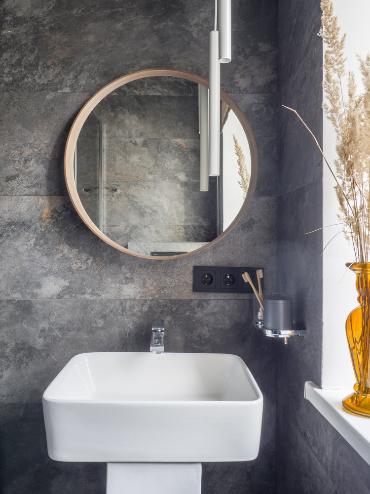 Фотография: Ванная в стиле Современный, Проект недели, Дом и дача, Таунхаус, Нижний Новгород, 3 комнаты, 60-90 метров, Елена Тринитатская – фото на INMYROOM Фотография: Ванная в стиле Современный, Проект недели, Дом и дача, Таунхаус, Нижний Новгород, 3 комнаты, 60-90 метров, Елена Тринитатская – фото на INMYROOM