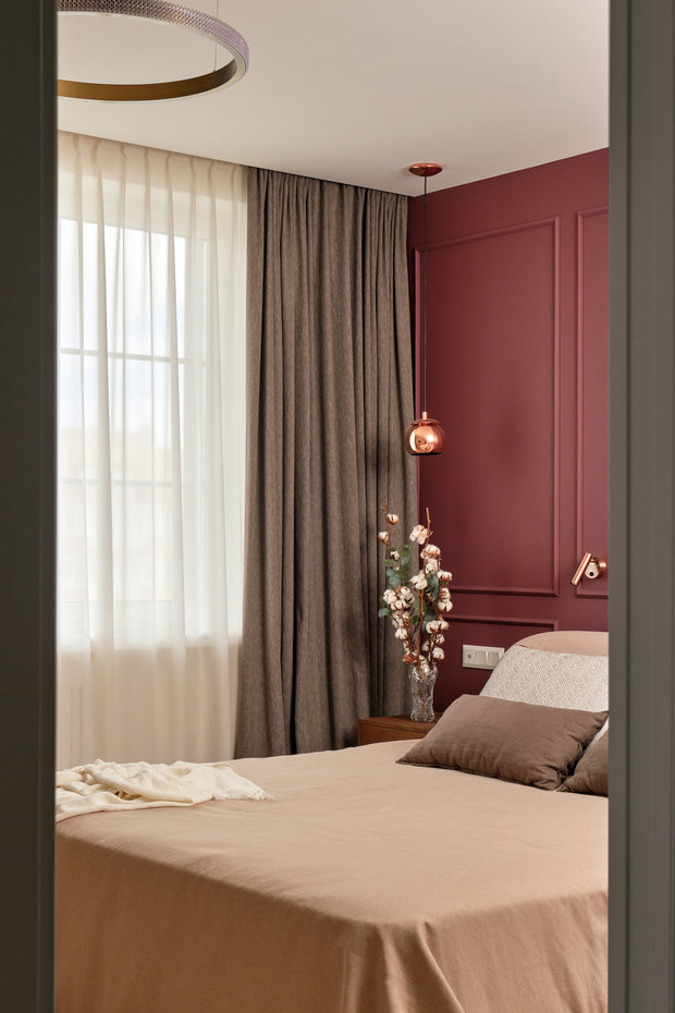 Фотография: Спальня в стиле Современный, Прованс и Кантри, Квартира, Проект недели, Московская область, 3 комнаты, Более 90 метров, Ольга Долидзе – фото на INMYROOM
