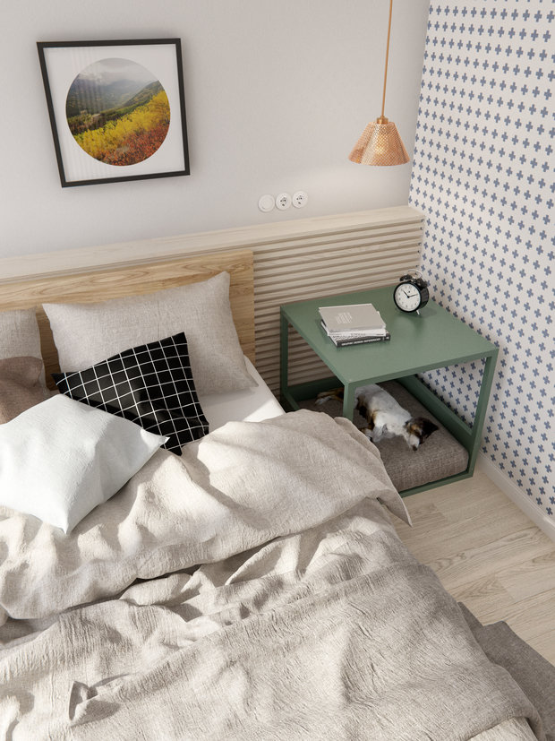 Фотография: Спальня в стиле Скандинавский, Современный – фото на INMYROOM