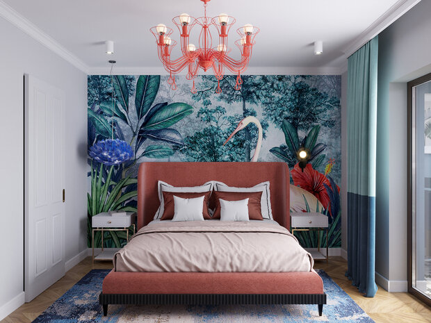 Фотография: Спальня в стиле Современный, Эклектика, Квартира, Проект недели, Самара, 3 комнаты, Более 90 метров, Айгуль Султанова – фото на INMYROOM