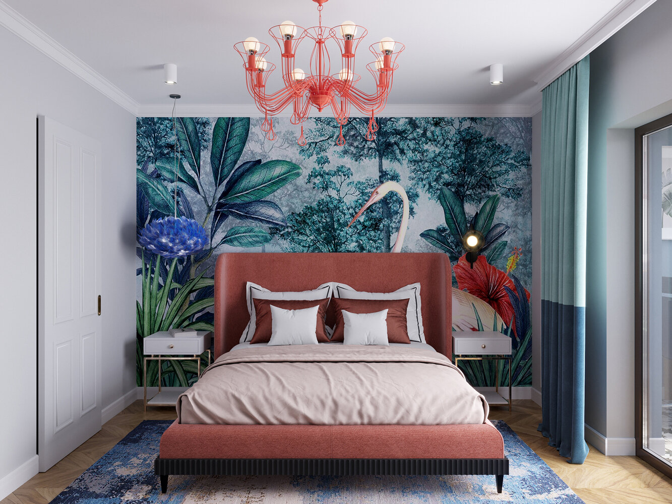 Фотография: Спальня в стиле Современный, Эклектика, Квартира, Проект недели, Самара, 3 комнаты, Более 90 метров, Айгуль Султанова – фото на INMYROOM