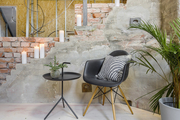 Фото из портфолио Стильный чердак с эффектом незавершенности – фотографии дизайна интерьеров на INMYROOM