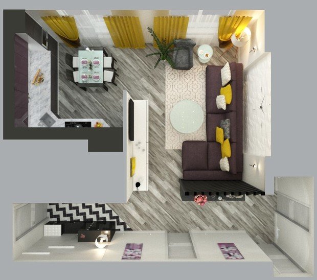 Фото из портфолио Квартира в ЖК "Красная горка" – фотографии дизайна интерьеров на INMYROOM