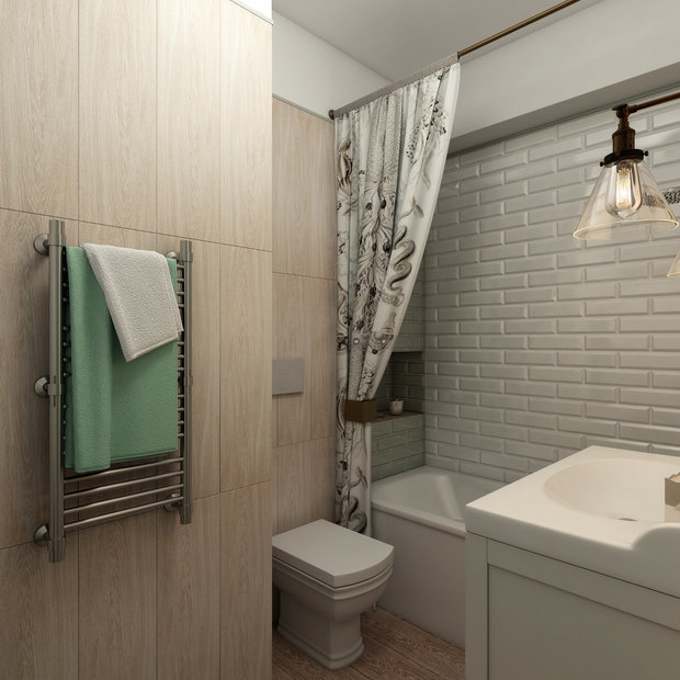 Фото из портфолио "Домик у моря" Проект дома 54 кв.м. – фотографии дизайна интерьеров на INMYROOM