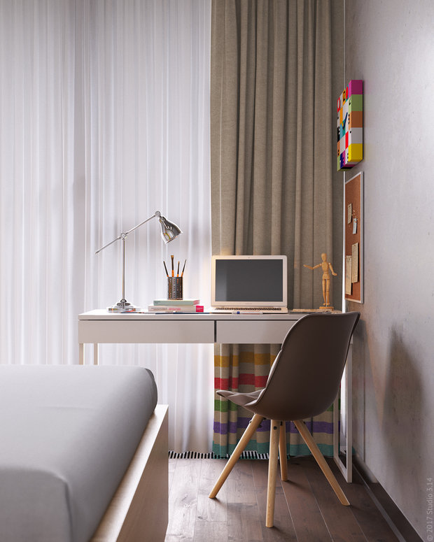 Фото из портфолио Квартира-хамелеон – фотографии дизайна интерьеров на INMYROOM