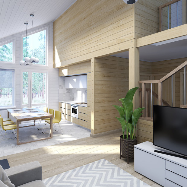 Фото из портфолио Проект Микродом для Компании Мечтаево – фотографии дизайна интерьеров на INMYROOM