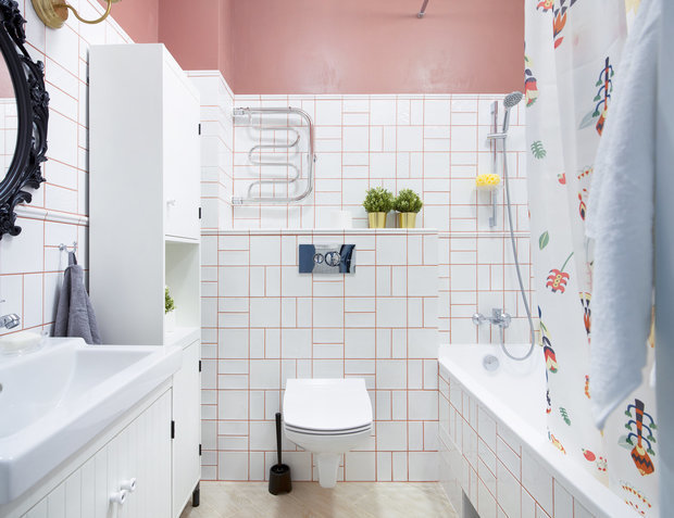 Фотография: Ванная в стиле Эклектика, Советы, как сделать ремонт самостоятельно, совместный санузел, Руслан Кирничанский, советы профи, энциклопедия_черновой_ремонт, энциклопедия_перепланировка, энциклопедия_интерьер – фото на INMYROOM