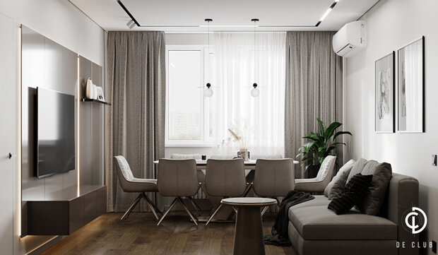 Фото из портфолио Квартира 103 м² в р-не Черемушки – фотографии дизайна интерьеров на INMYROOM