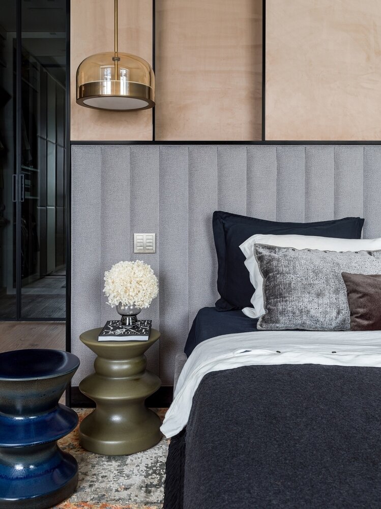 Фотография: Спальня в стиле Современный, Квартира, Проект недели, Москва, 4 и больше, Более 90 метров, #эксклюзивныепроекты, INRE – фото на INMYROOM Фотография: Спальня в стиле Современный, Квартира, Проект недели, Москва, 4 и больше, Более 90 метров, #эксклюзивныепроекты, INRE – фото на INMYROOM