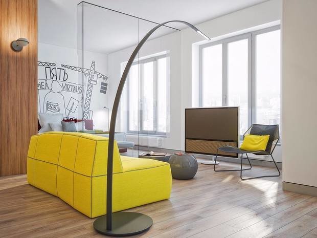 Фотография: Гостиная в стиле Хай-тек, Гид, Geometrium, Мила Колпакова, Евгения Ермолаева, EEDS, Алена Юдина, «Точка дизайна», Елена Эллер, Марина Куницына – фото на INMYROOM