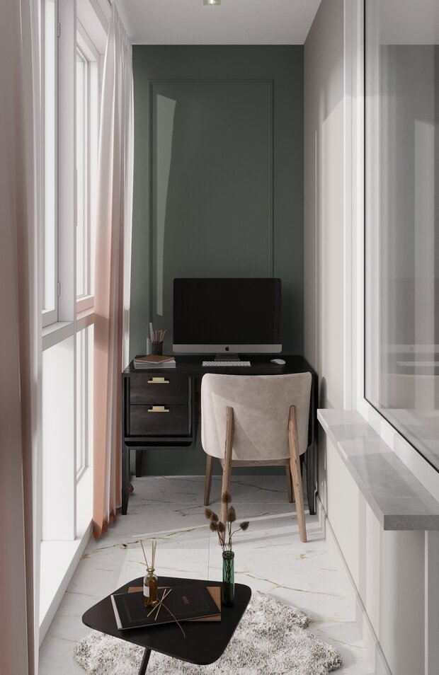 Фото из портфолио Квартира "Матовый синий" – фотографии дизайна интерьеров на INMYROOM