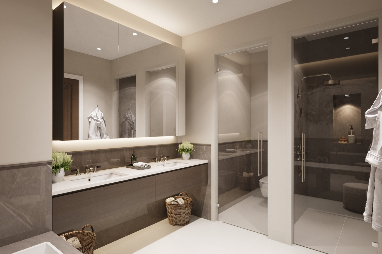 Фотография: Ванная в стиле Современный, Квартира, Проект недели, Москва, 2 комнаты, 60-90 метров, Монолитно-кирпичный, Анастасия Павлова – фото на INMYROOM Фотография: Ванная в стиле Современный, Квартира, Проект недели, Москва, 2 комнаты, 60-90 метров, Монолитно-кирпичный, Анастасия Павлова – фото на INMYROOM