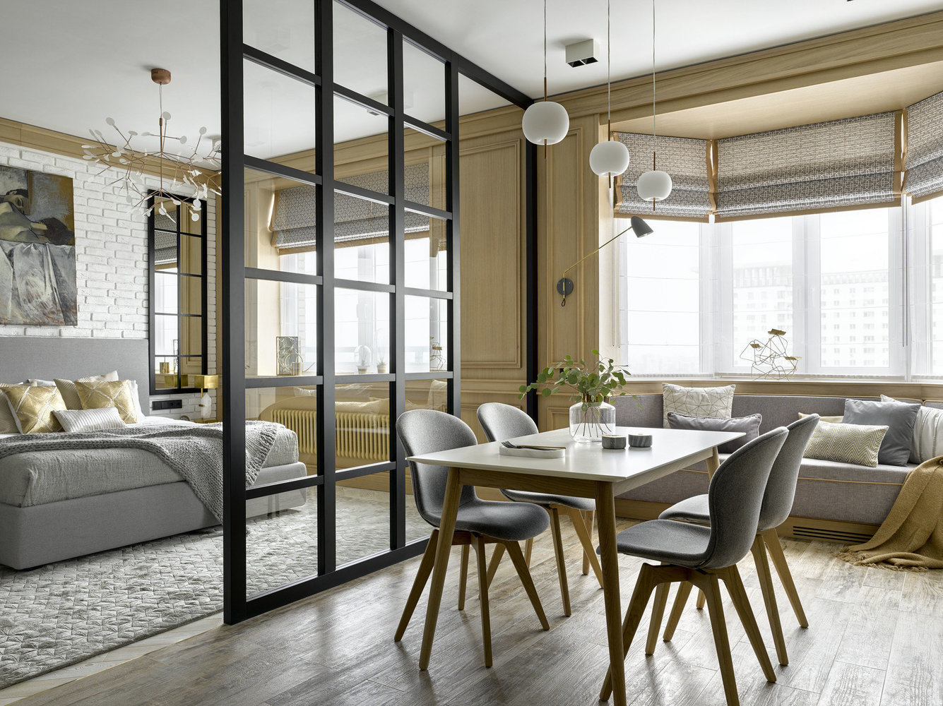 Фотография: Кухня и столовая в стиле Современный, Спальня, Малогабаритная квартира, Гид, Диана Мальцева, спальня вместо кухни, идеи для малогабаритки, спальня в нише, спальня за стеклянной перегодкой, Евгения Матвеенко, Татьяна Шишкина, Антонина Синчугова, Анна Моджаро, Юлия Шмидт, Александра Таранова, Ира Носова – фото на INMYROOM Фотография: Кухня и столовая в стиле Современный, Спальня, Малогабаритная квартира, Гид, Диана Мальцева, спальня вместо кухни, идеи для малогабаритки, спальня в нише, спальня за стеклянной перегодкой, Евгения Матвеенко, Татьяна Шишкина, Антонина Синчугова, Анна Моджаро, Юлия Шмидт, Александра Таранова, Ира Носова – фото на INMYROOM