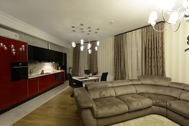 Фото из портфолио Яркий фьюжн у Живописного моста  – фотографии дизайна интерьеров на INMYROOM