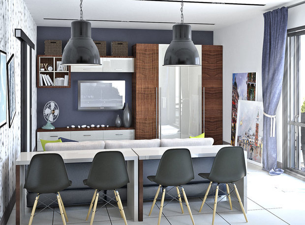 Фото из портфолио "Джинсовый рай" – фотографии дизайна интерьеров на INMYROOM