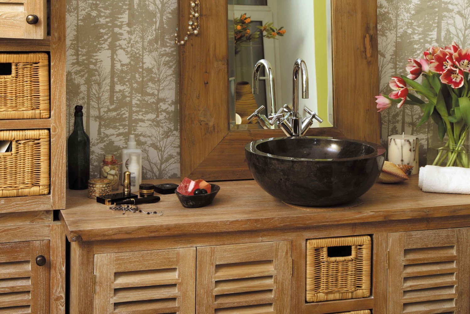 Фотография: Ванная в стиле Прованс и Кантри, Современный, Интерьер комнат, Teak House, Эко – фото на INMYROOM Фотография: Ванная в стиле Прованс и Кантри, Современный, Интерьер комнат, Teak House, Эко – фото на INMYROOM