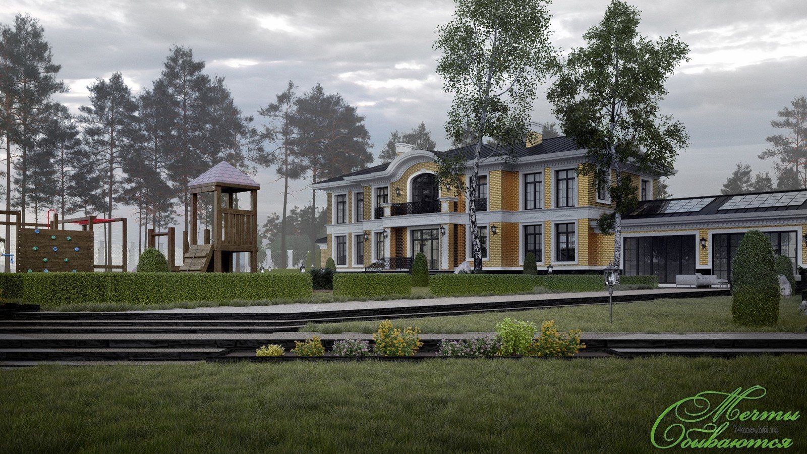 Фото из портфолио Двухэтажный особняк в неоклассическом стиле – фотографии дизайна интерьеров на INMYROOM Фото из портфолио Двухэтажный особняк в неоклассическом стиле – фотографии дизайна интерьеров на INMYROOM