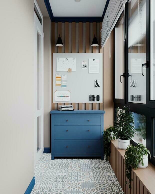 Фотография: Балкон в стиле Скандинавский, Современный, Эклектика, Квартира, Проект недели, Санкт-Петербург, Монолитный дом, 3 комнаты, 60-90 метров, VizDiz, Илона Ореховская – фото на INMYROOM