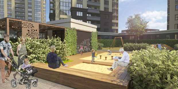 Фото из портфолио Проект благоустройства внутренней территории (двора) – фотографии дизайна интерьеров на INMYROOM