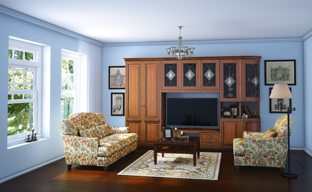 Фотография: Гостиная в стиле Прованс и Кантри – фото на INMYROOM