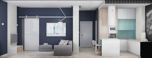 Фотография: Гостиная в стиле Лофт, Минимализм – фото на INMYROOM