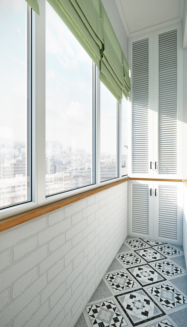 Фотография: Балкон в стиле Скандинавский, Современный, Квартира, Проект недели, Москва, Co:Interior, Сталинка, 3 комнаты, 60-90 метров – фото на INMYROOM
