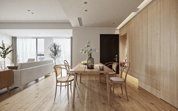 Фото из портфолио Безмятежно стильный интерьер в белых и деревянных тонах – фотографии дизайна интерьеров на INMYROOM