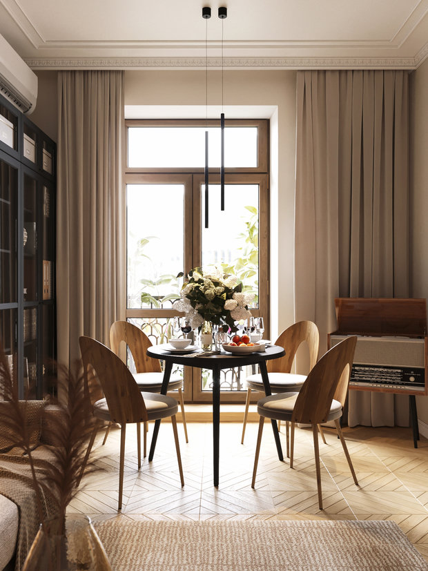 Фото из портфолио ТРЕХКОМНАТНАЯ КВАРТИРА В СТАРОМ ФОНДЕ – фотографии дизайна интерьеров на INMYROOM